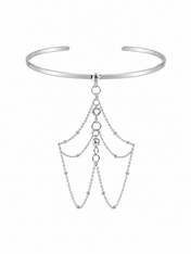 Silver Luna Veil Bracelet