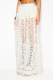 Sequin veil skirt