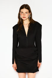 Noir sculpt dress