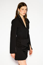 Noir sculpt dress
