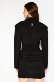 Noir sculpt dress