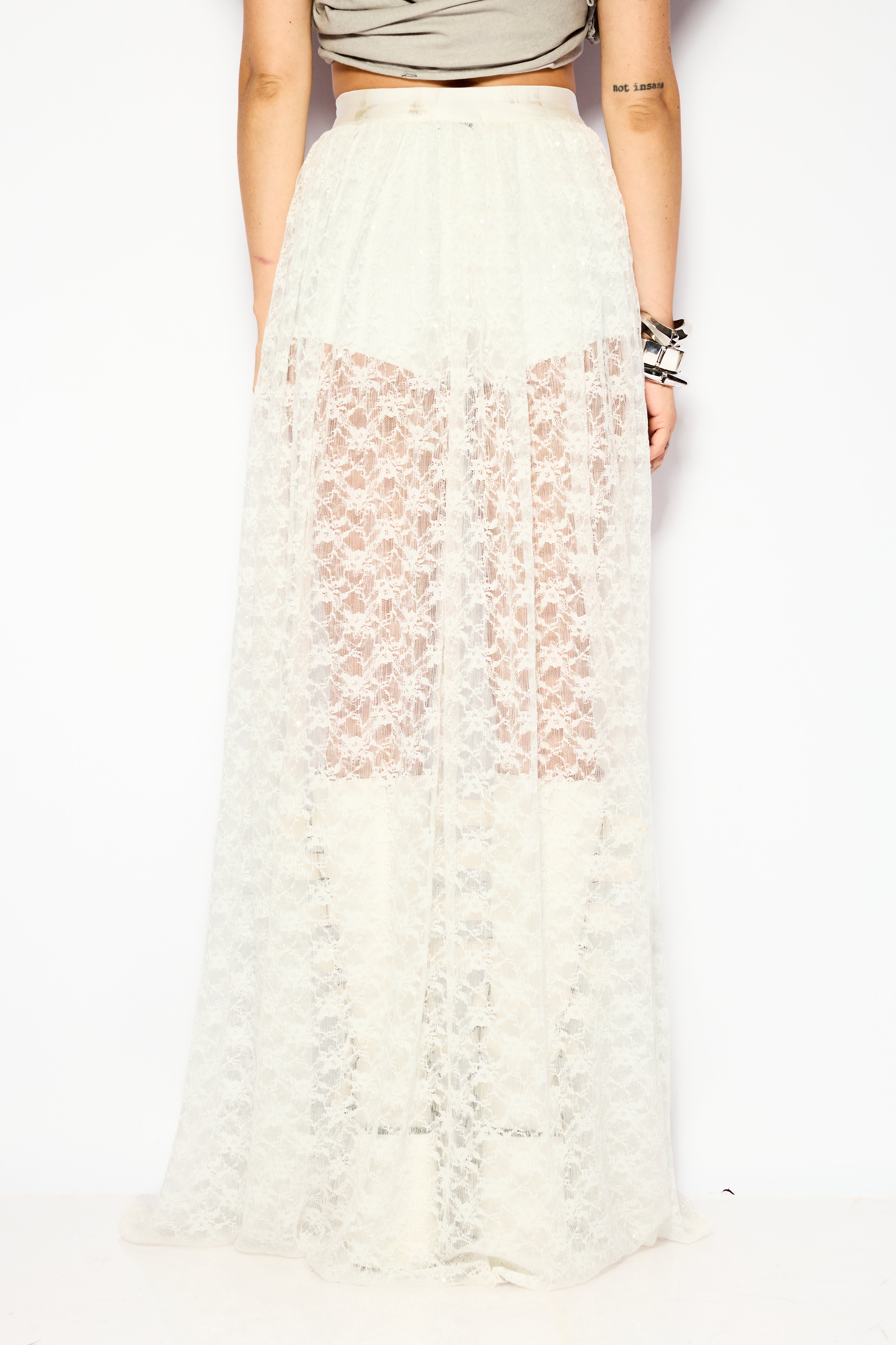 Shine mesh skirt