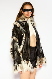 Fur edge jacket