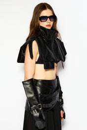 Raven crop vest