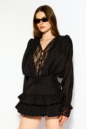 Lace noir dress