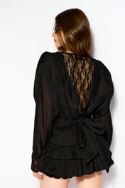 Lace noir dress