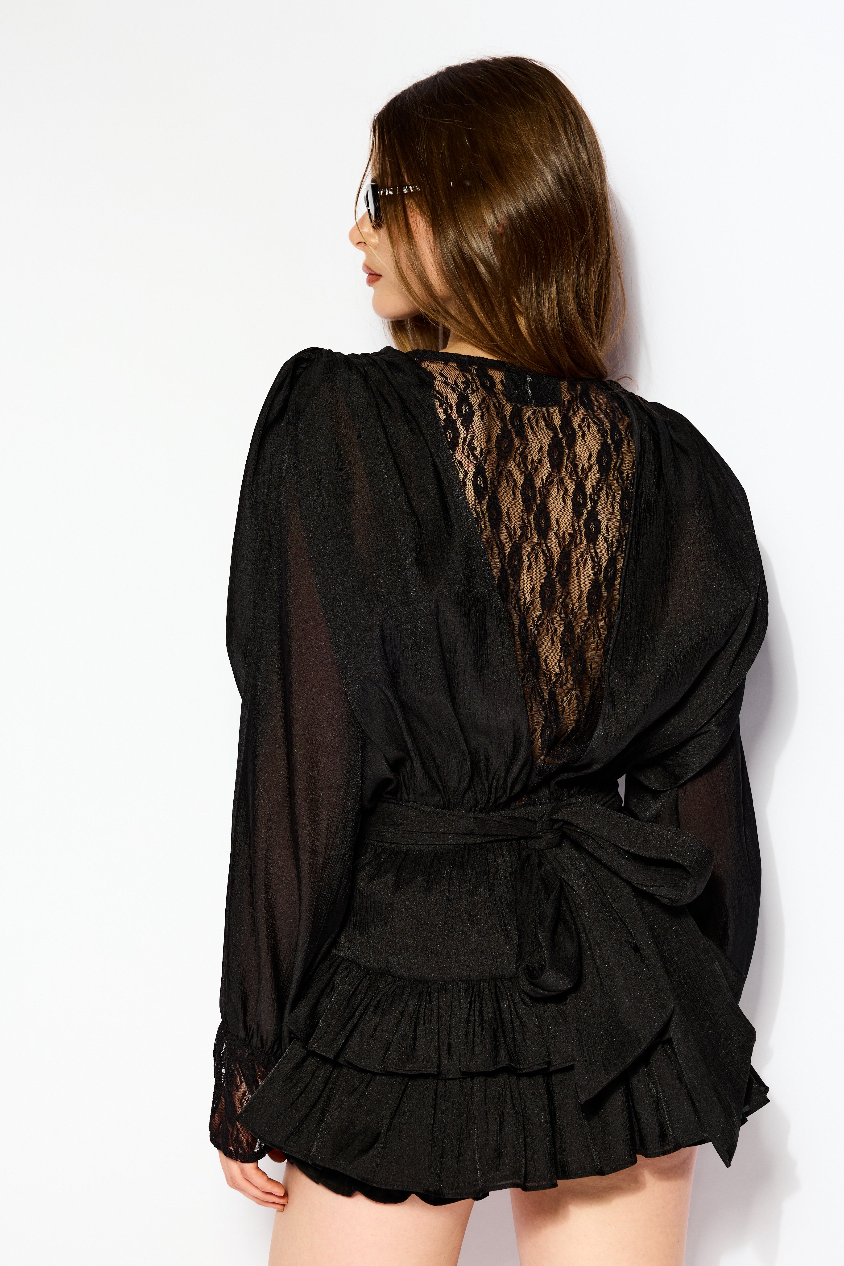 Lace noir dress