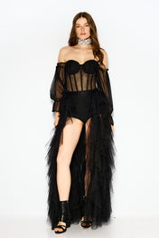 Ivory drift skirt