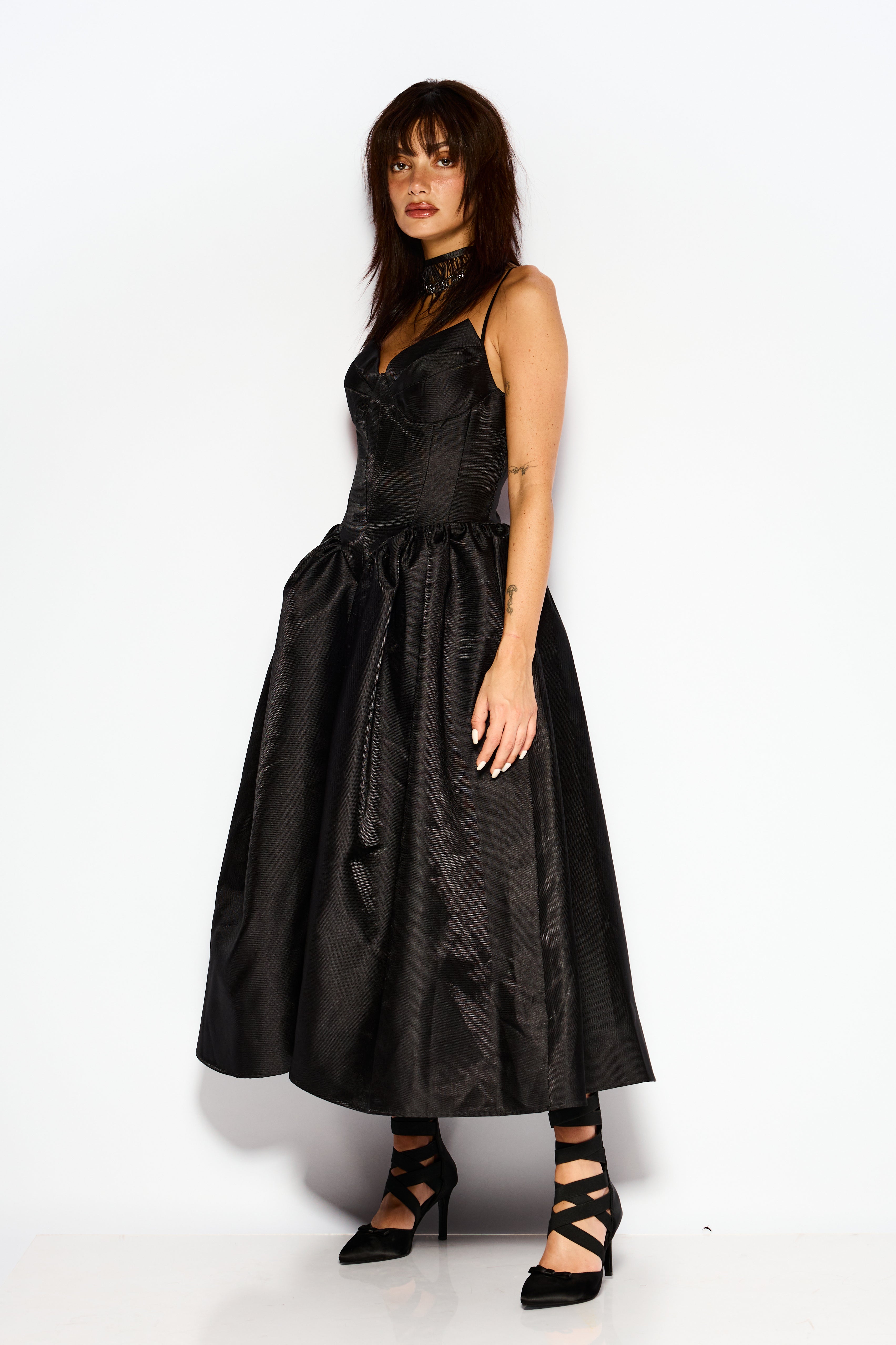 Black gala dress
