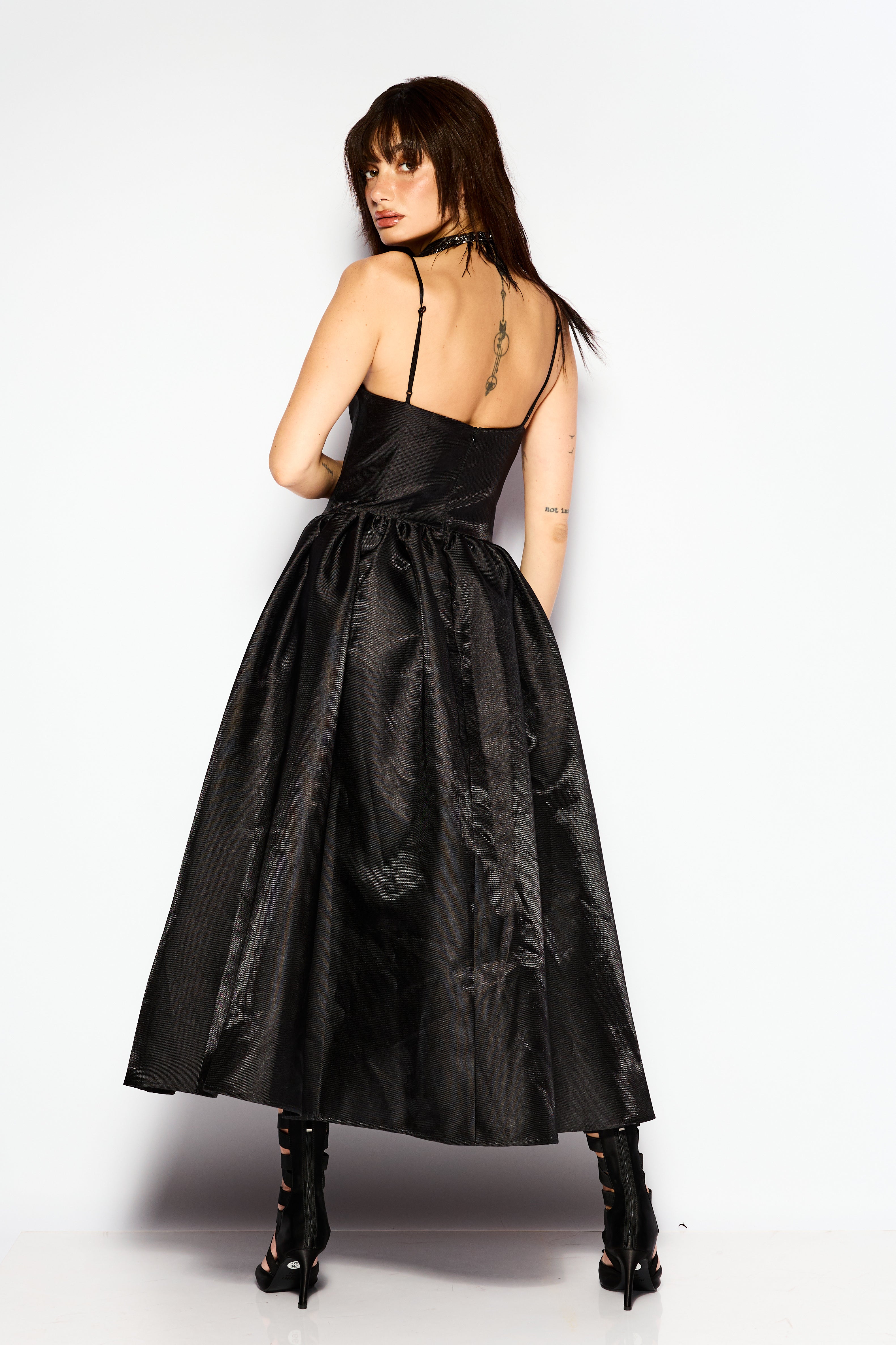 Black gala dress