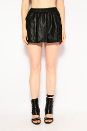 Vinyl puff skirt 20154