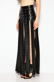 Black Slitline maxi skirt