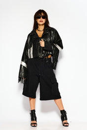 Fringe biker jacket