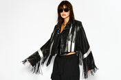 Fringe biker jacket