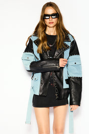 Denim detail jacket