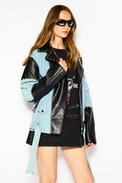Denim detail jacket