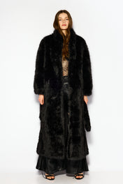 Fur maxi coat
