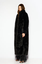 Fur maxi coat