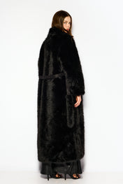 Fur maxi coat