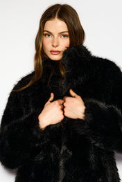 Fur maxi coat