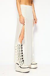 White split veil skirt