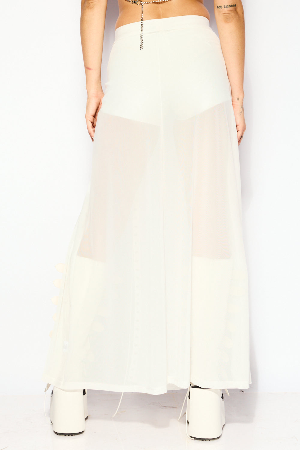 White split veil skirt