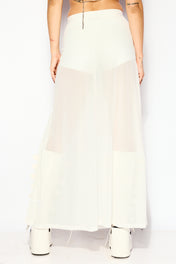 White split veil skirt