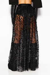 Sequin veil skirt