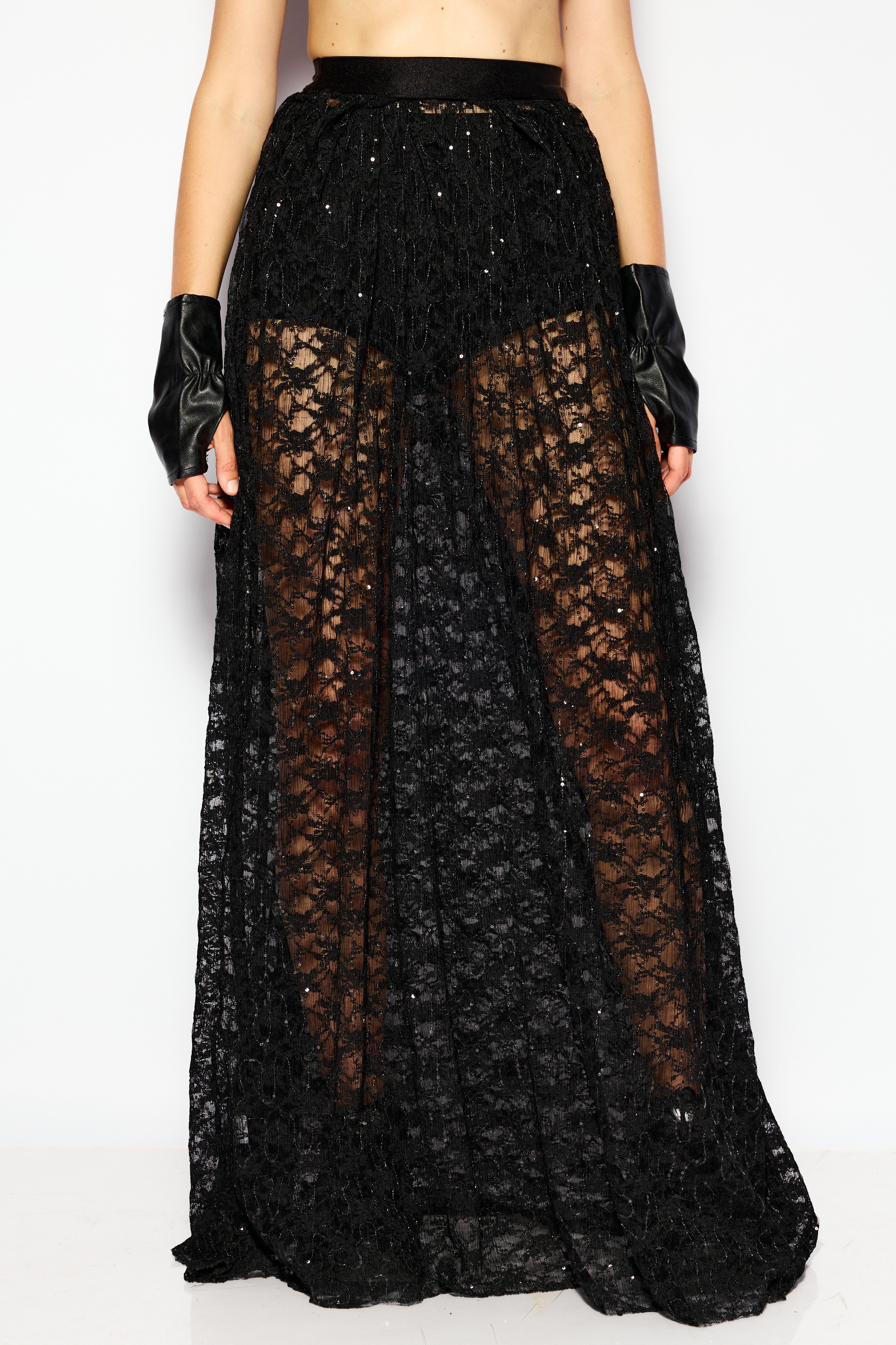 Shine mesh skirt