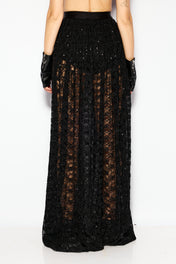 Shine mesh skirt