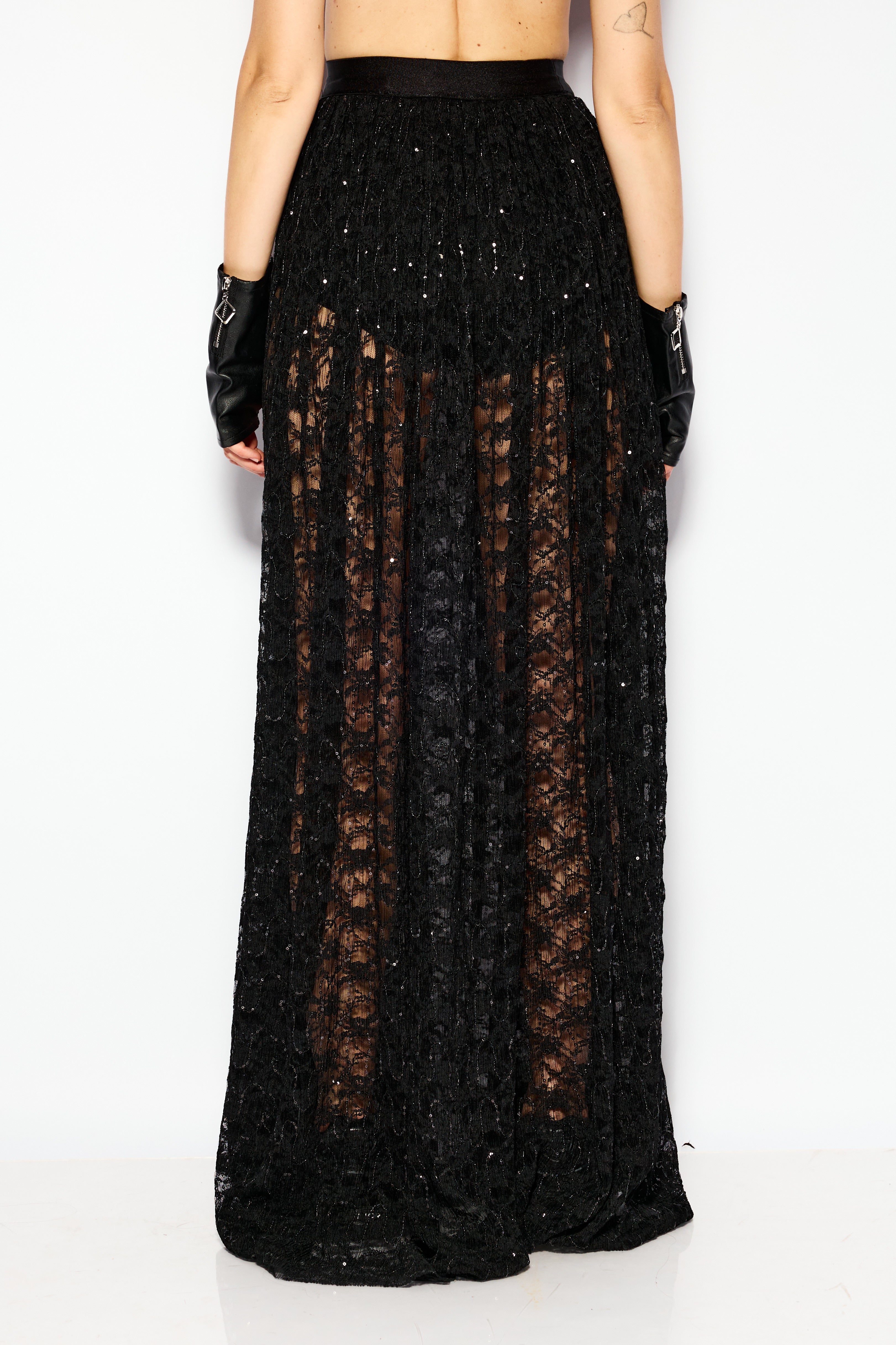 Shine mesh skirt