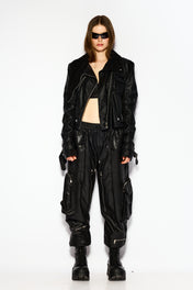 Moto leather jacket