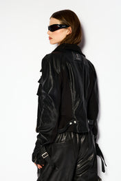 Moto leather jacket