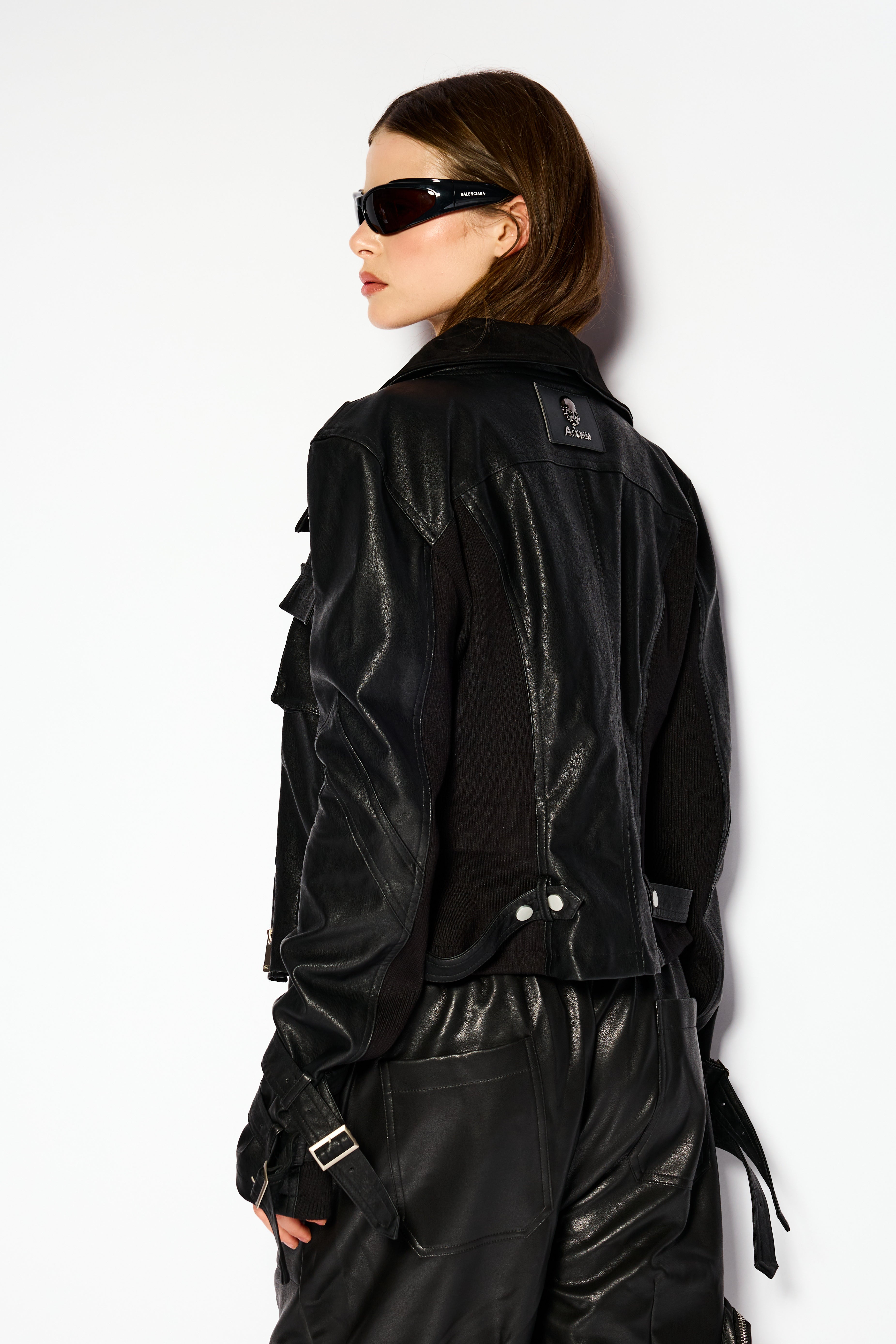 Moto leather jacket