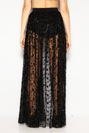 Drama lace skirt