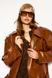 Rusty leather jacket