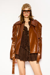 Rusty leather jacket
