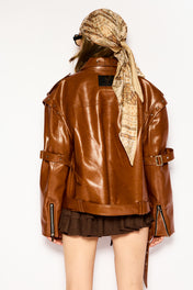 Rusty leather jacket