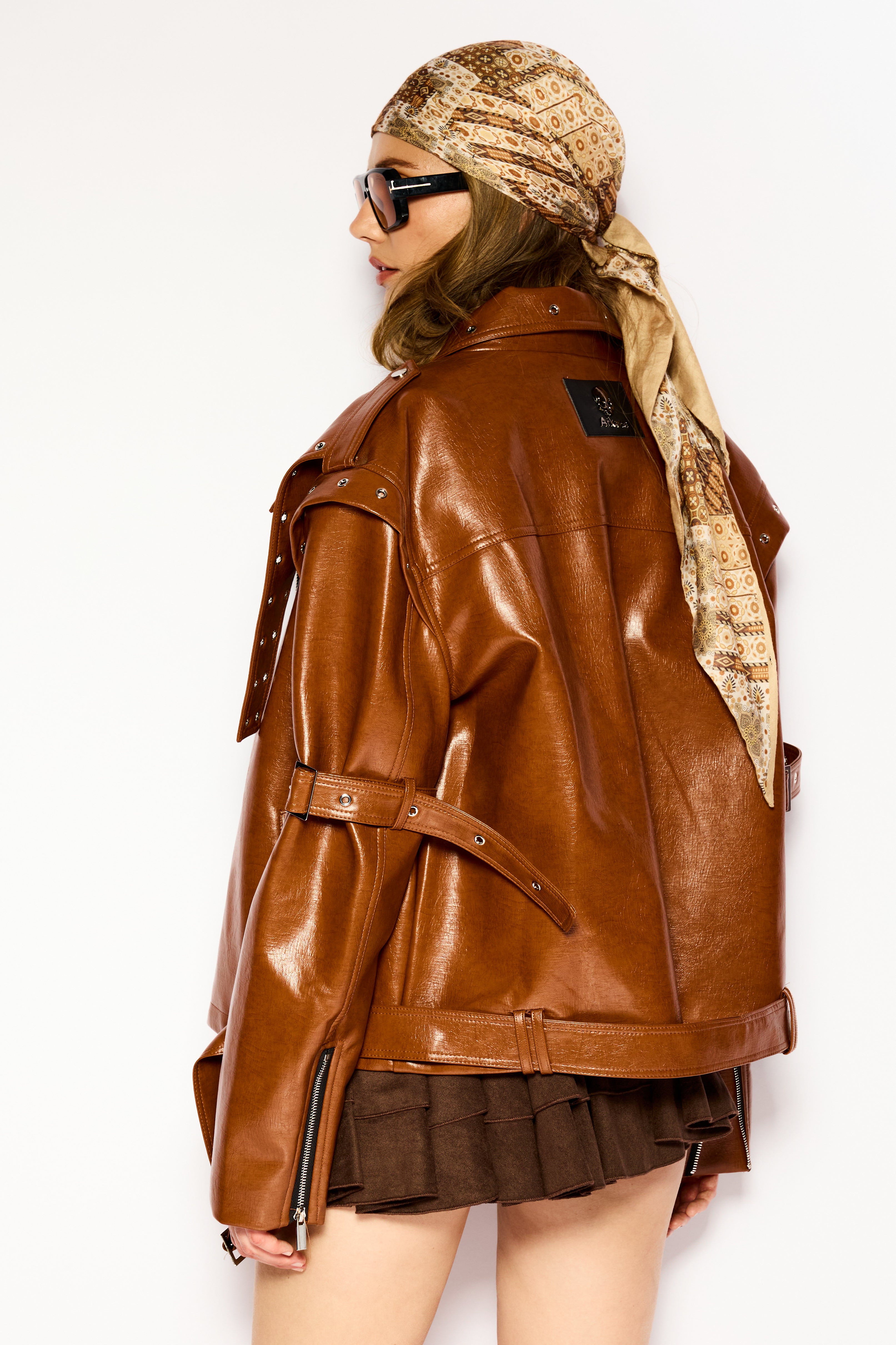 Rusty leather jacket