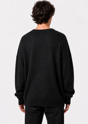 Black Chain Flow Knit
