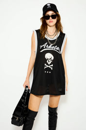 Sport mesh oversized tank