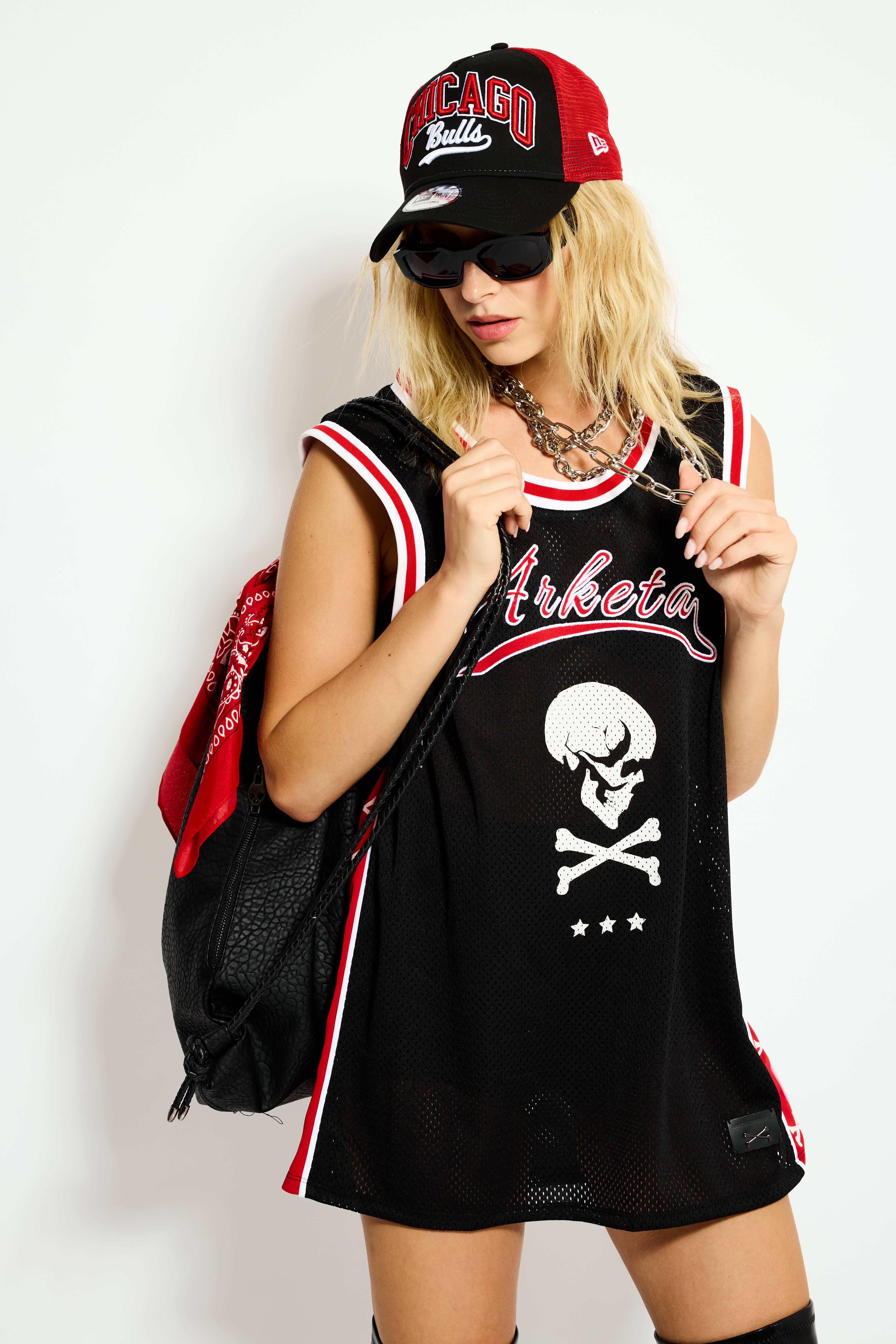 Sport mesh oversized tank
