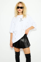 white Oversized ARKETA T shirt