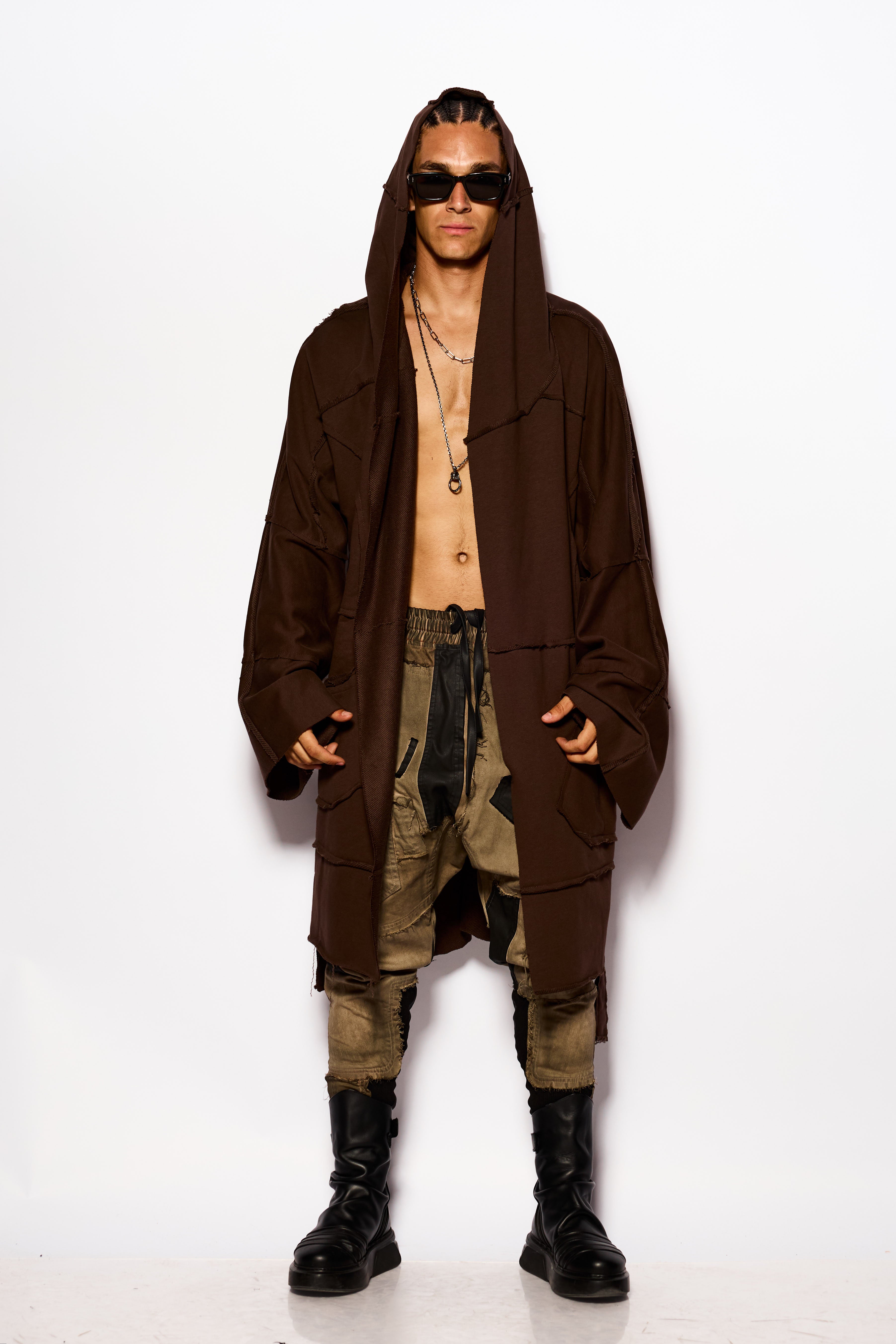 Brown Cross kimono