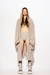 Gray Coven hood kimono