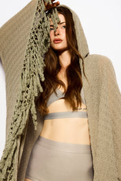 Green Draped kimono