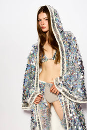 Holographic Disco rain kimono