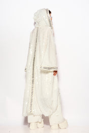 White Disco rain kimono