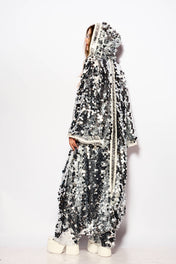 Silver Disco rain kimono
