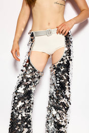 Silver Disco rain pants